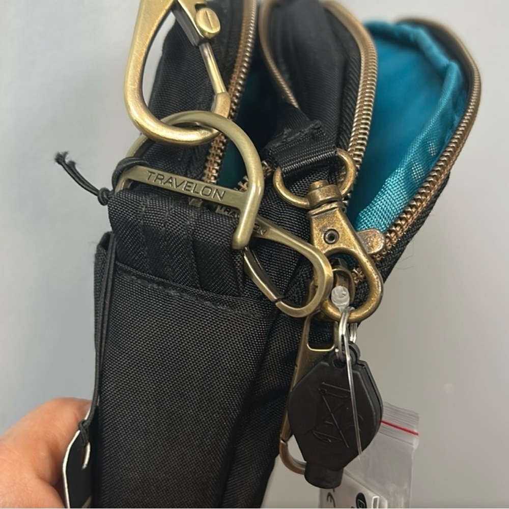 Travelon Black Crossbody Anti-Theft Nylon Bag - Picture 7 of 10